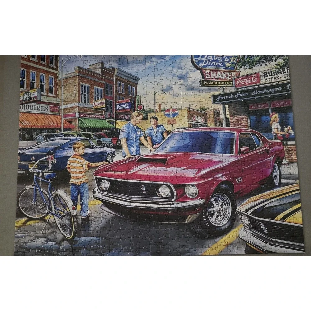 MasterPieces Wheels Daves Diner 750 Piece Jigsaw Puzzle Ford Mustang Boss 429